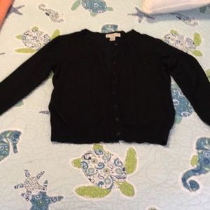 Black, size large, cardigan